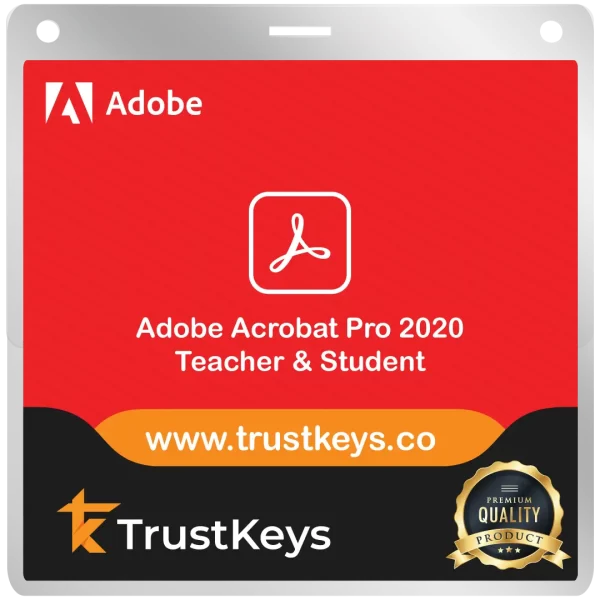 adobe acrobat pro 2020 teacher student license with trustkeys
